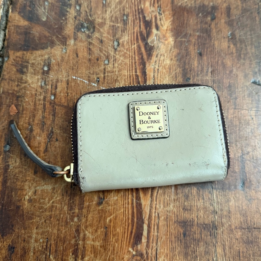 Dooney & Bourke Taupe Leather Wallet
